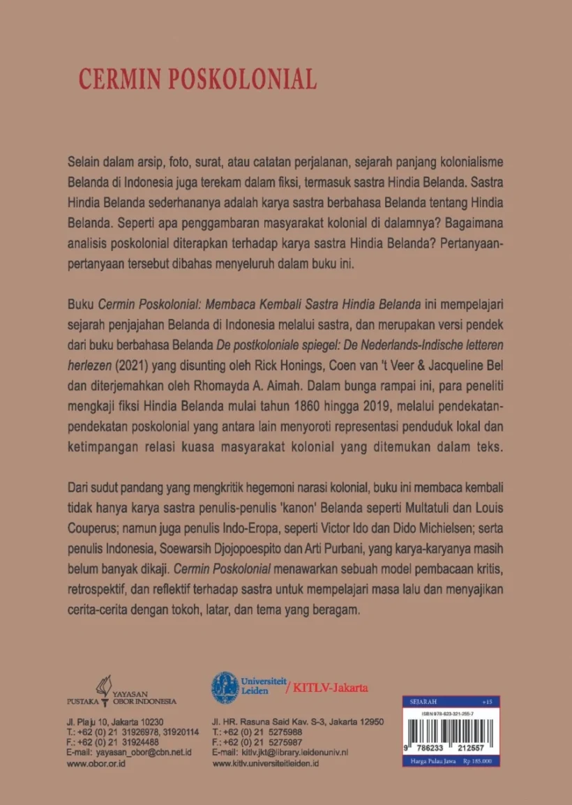 Cermin Poskolonial- Membaca Kembali Sastra Hindia Belanda-BC