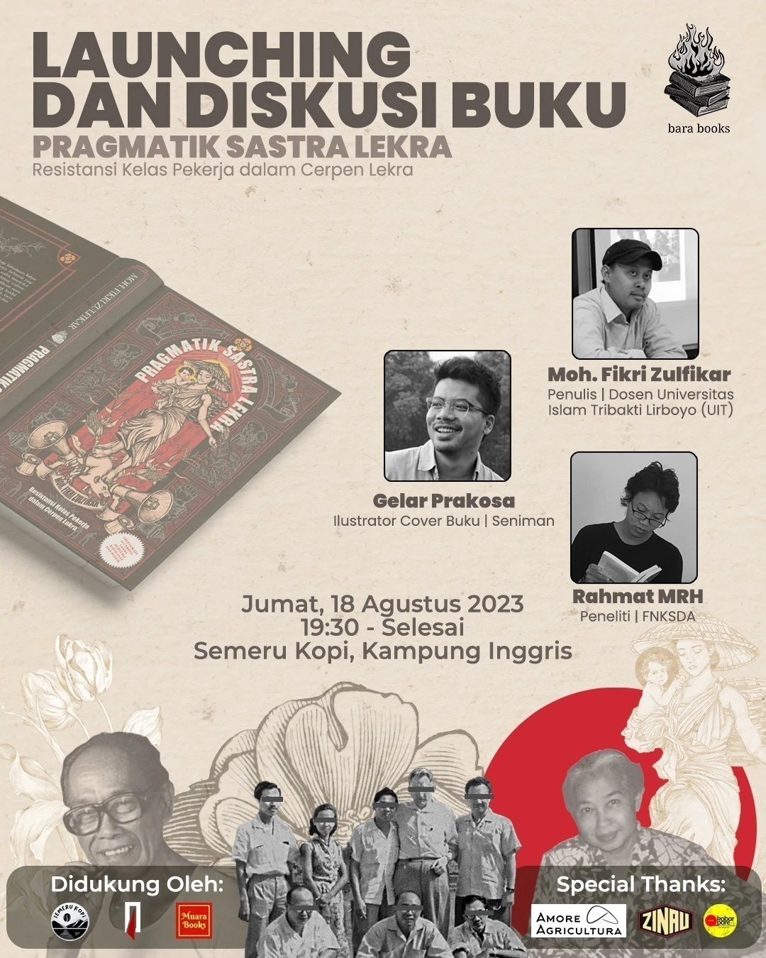 Launching dan Diskusi Buku "Pragmatik Sastra Lekra"