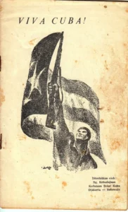 Sampul Viva Cuba, kumpulan puisi, termasuk karya anggota Lekra, sebagai penghormatan kepada Revolusi Kuba, 1963. Sampul Viva Cuba, kumpulan puisi, termasuk karya anggota Lekra, sebagai penghormatan kepada Revolusi Kuba, 1963.