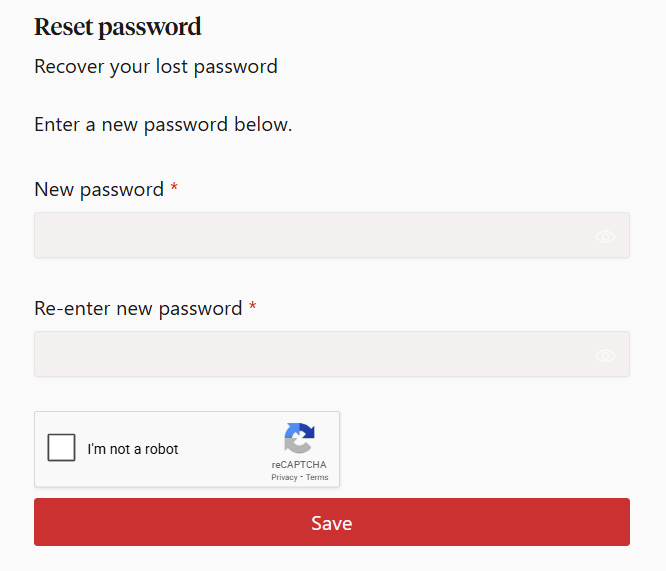Enter new password