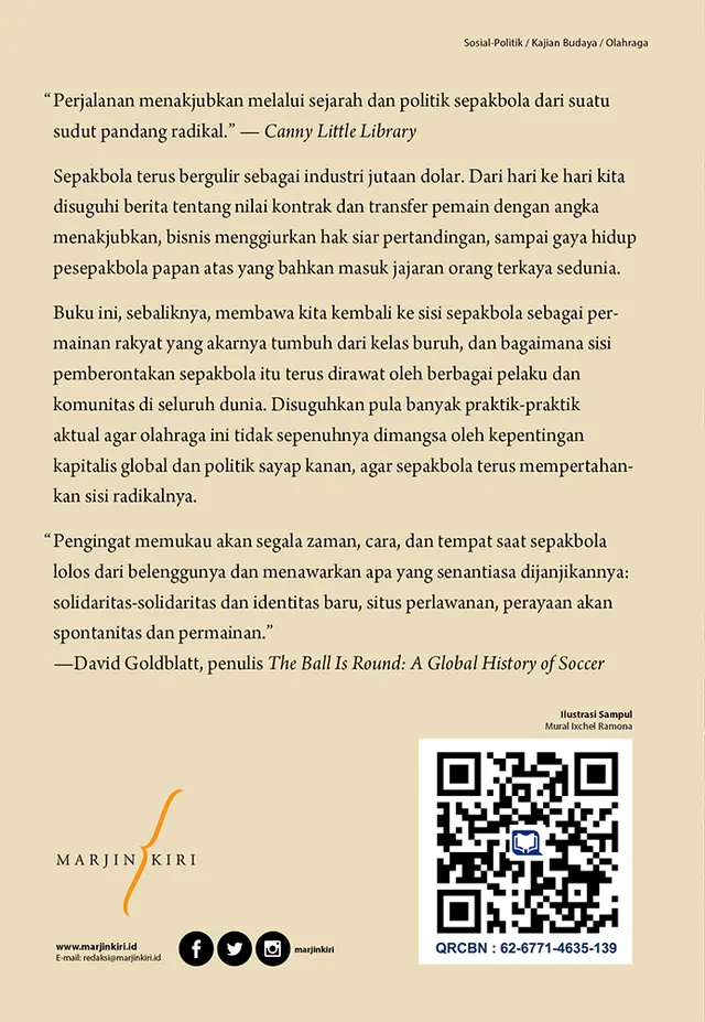 Sepakbola dan Politik Radikal-BCover Sepakbola dan Politik Radikal-BCover